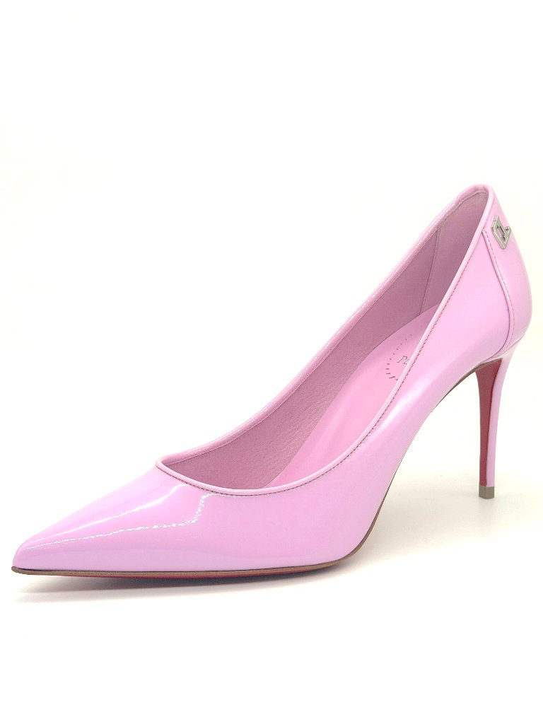 Christian Louboutin Sporty Kate 85 Patent Leather Heels Pump Shoes Pinkador